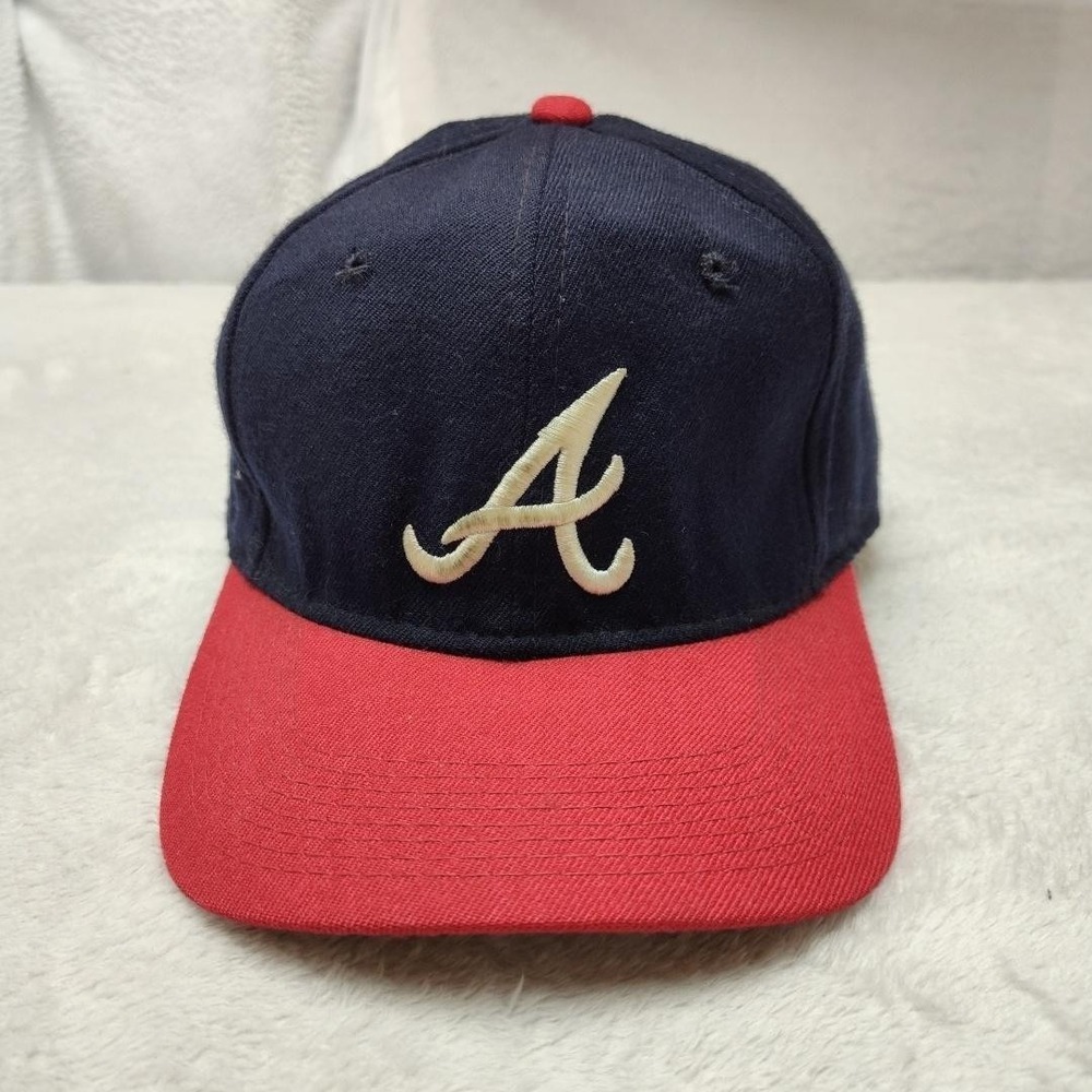 Sports Specialties Atlanta Braves Hat Cap Fitted Mens 7 1/4 Blue MLB Baseball